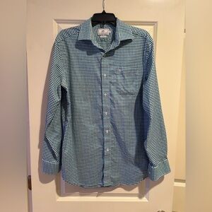Southern Tide Gingham Button Down Shirt Mens Medium Blue White